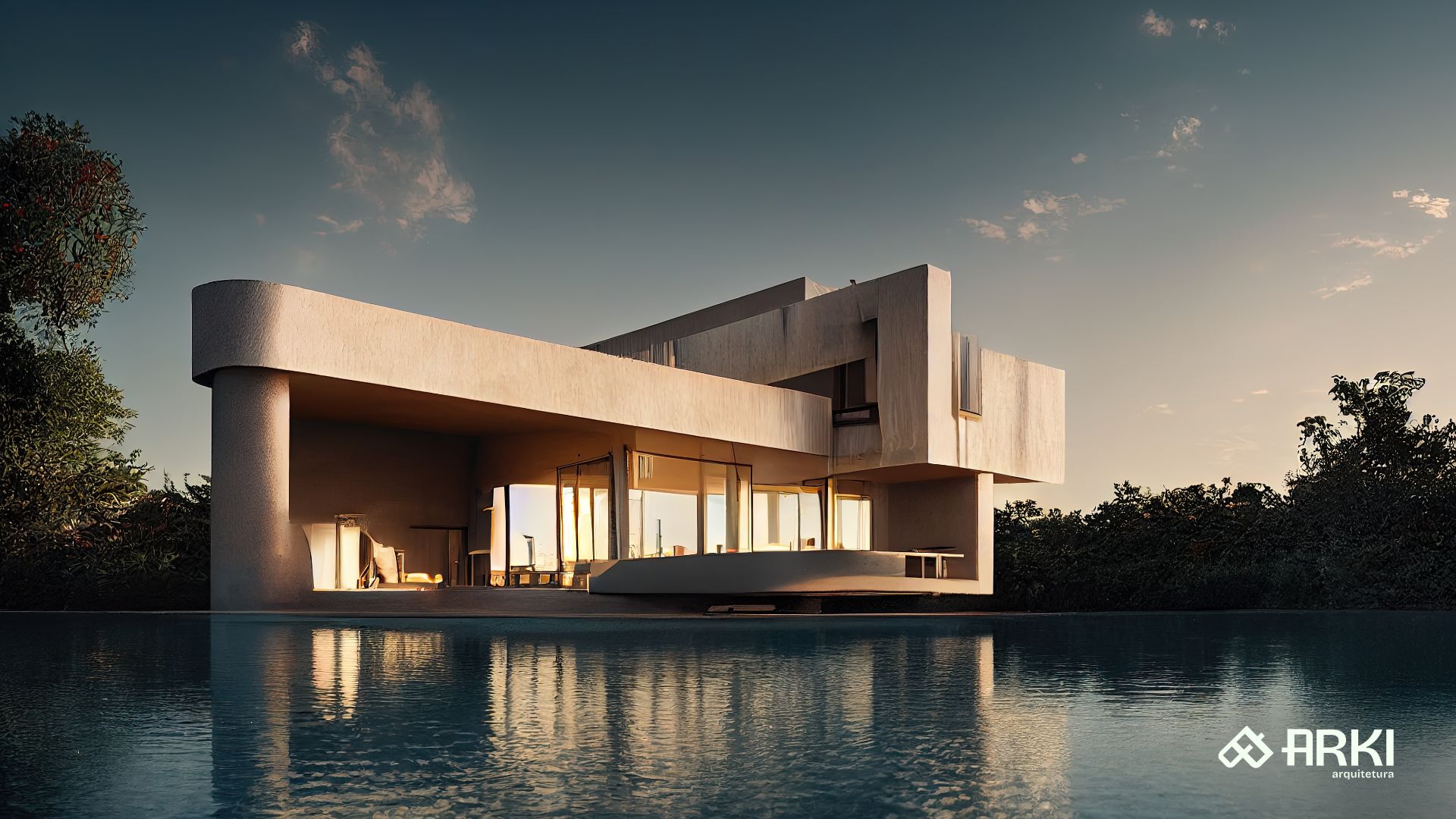 Casa e Piscina Moderna